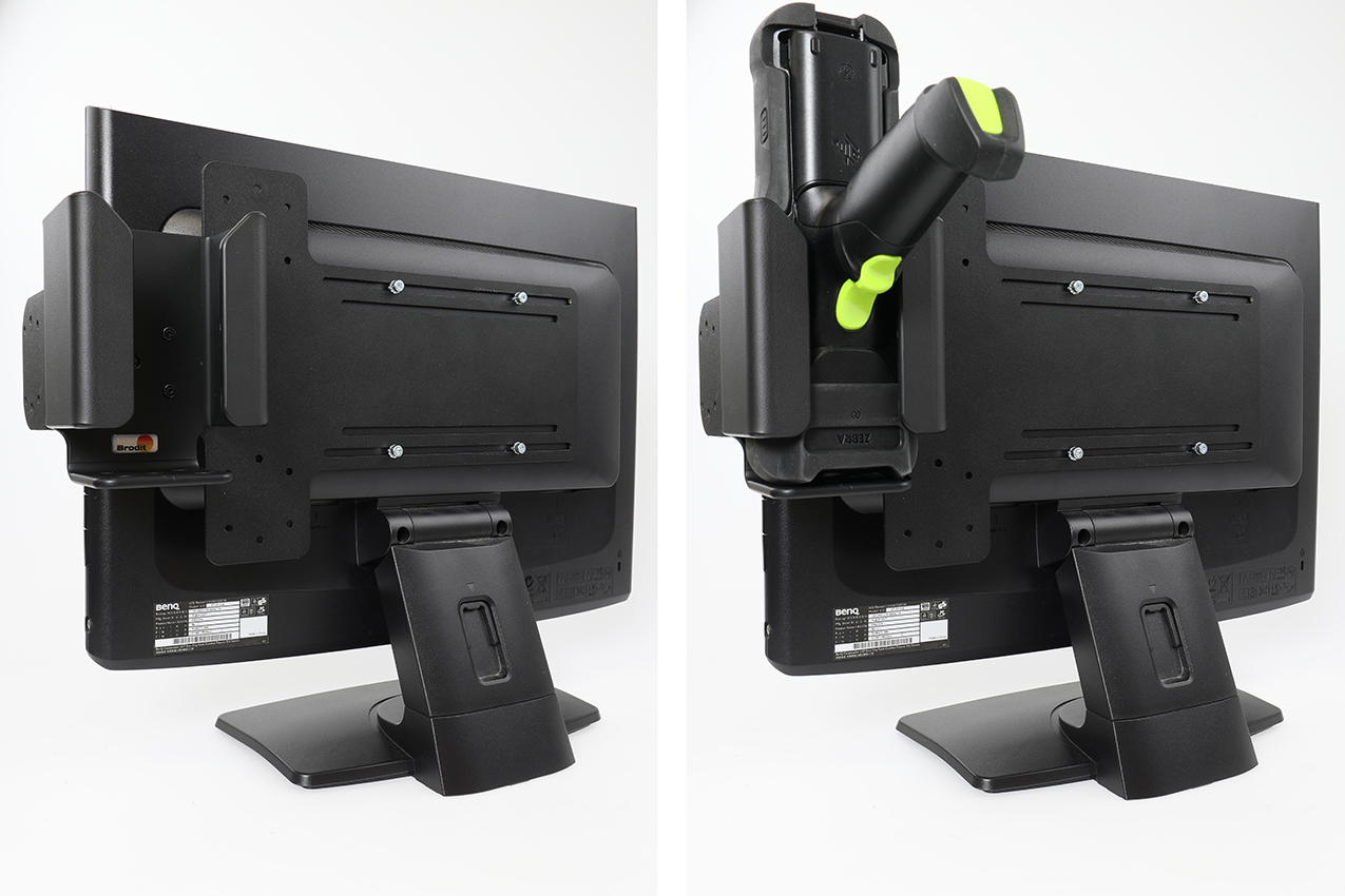 217226 Brodit Monitor-Erweiterungshalterung VESA75/100/vierfach AMPS 4