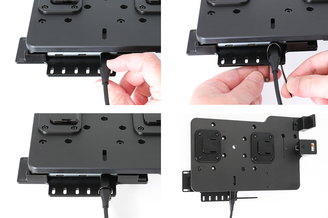 217196 4K USB-C Hub: 3 Ports mit Montageabdeckung für ModTek Dock u. 4k Tablethalterung 7