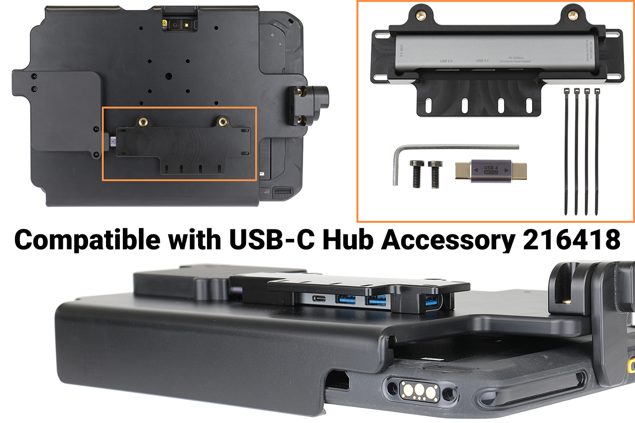 216467 Abschließbare Halterung für Zebra ET60/ET65 Android-Version, USB-C 3.1 9