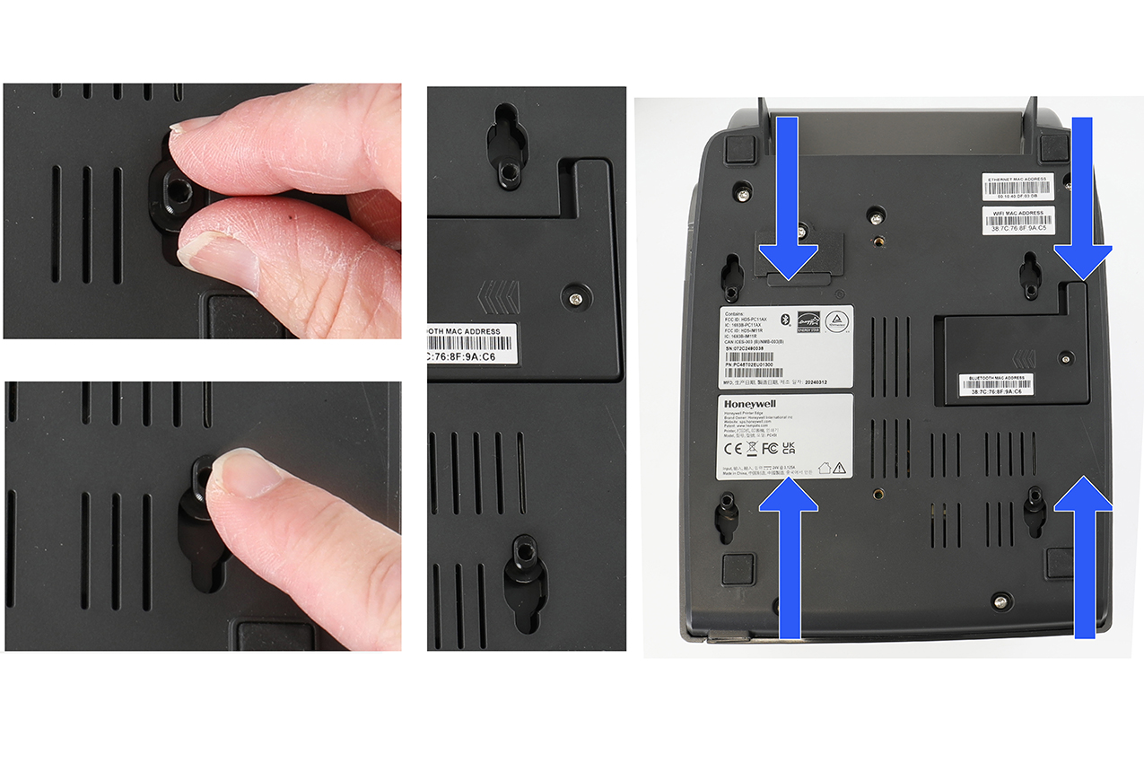 217207 Brodit Montageplatte für Honeywell PC45t/ PC45d (für Laubner Druckerbasis) 2