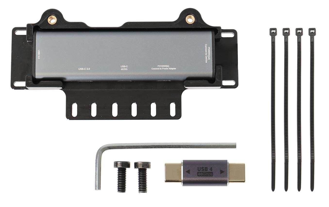 217196 4K USB-C Hub: 3 Ports mit Montageabdeckung für ModTek Dock u. 4k Tablethalterung 0