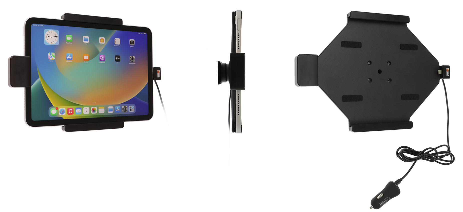 753339 Activehalterung + Verriegelung, USB-C-Kabel, Zig.-Adapter - Apple iPad 10th Gen 1