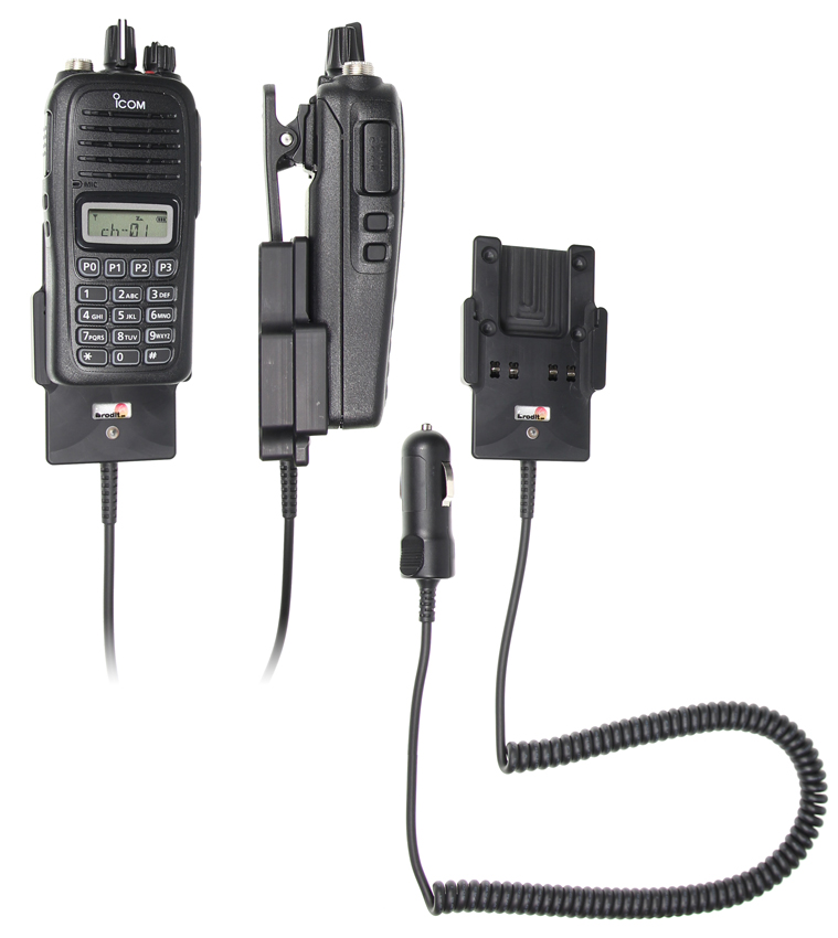 530677 Aktiv Halterung mit Zigarettenanzünder-Stecker - ICOM IC-F1000 1