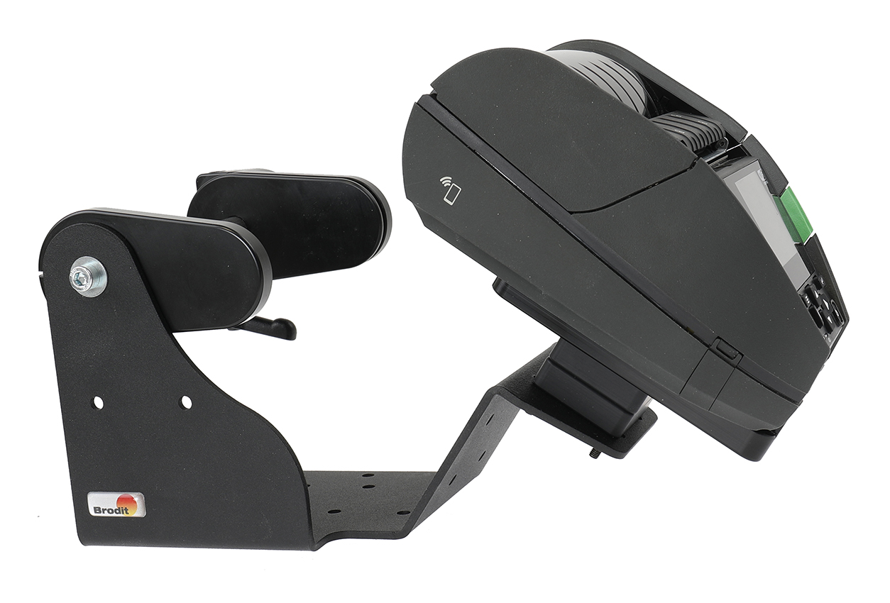 217116 Brodit Druckerhalterung mit Etikettenrollenhalter für TSC Alpha 40L und 30L 8