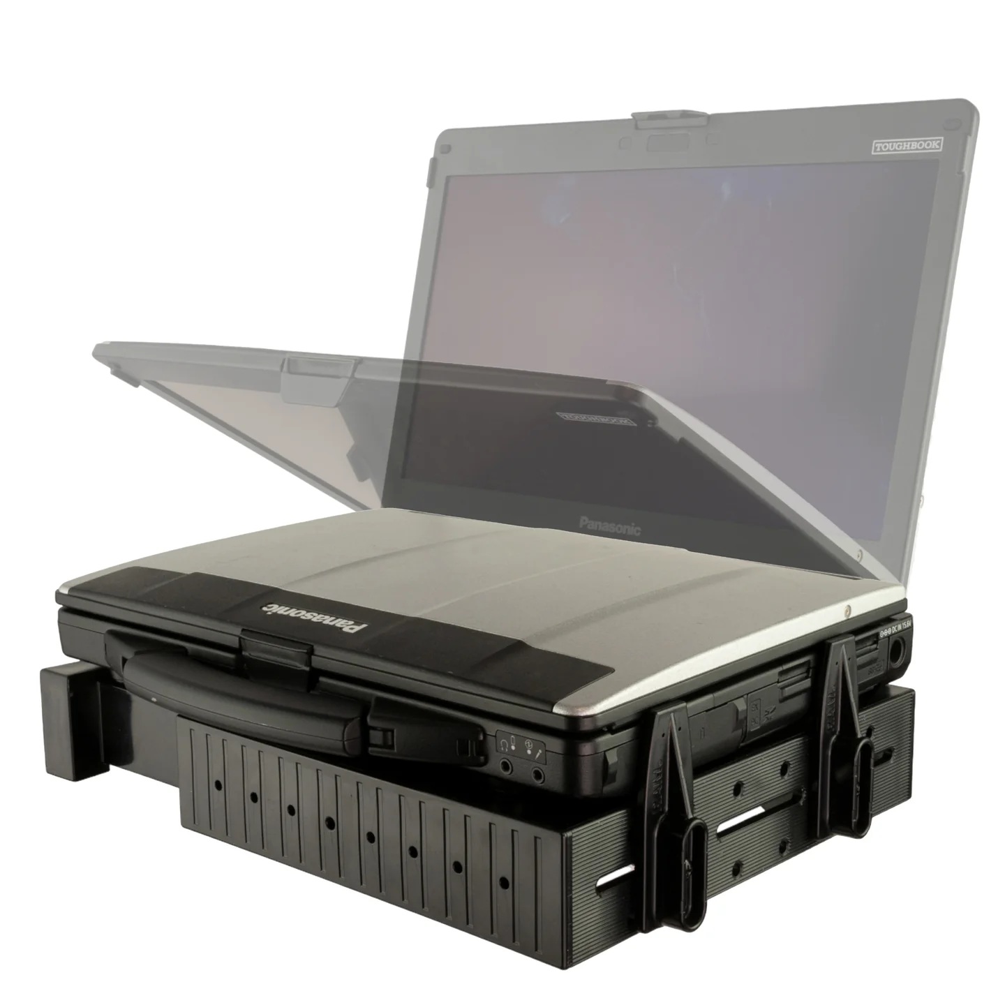 RAM-234-3FL Tough-Tray Universal-Halteschale für Laptops 10"-16" mit flachen Spannarmen 0