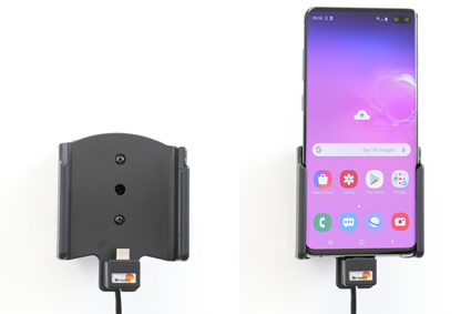 721116 Aktiv Halterung mit Zigarettenanzünder-Stecker - Samsung Galaxy S10+ 8