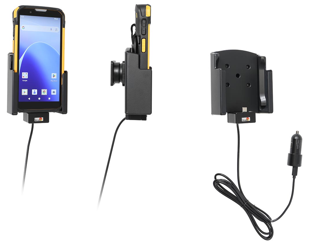 721438 Brodit Aktiv-Halterung für CipherLab RS38 - USB-C-Kabel, Zig.-Adapter 1