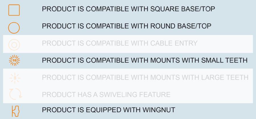 215836 HD Zahngelenkarm Basisset 2”, 62 mm, Kleine Zähne, AMPS 2