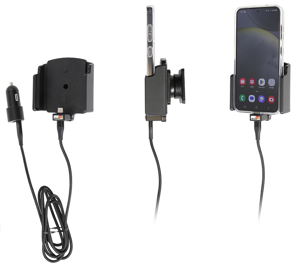 721456 Brodit Universal-Aktivhalterung - integr. USB-C-Kabel, verstellbar 70-83 mm 9