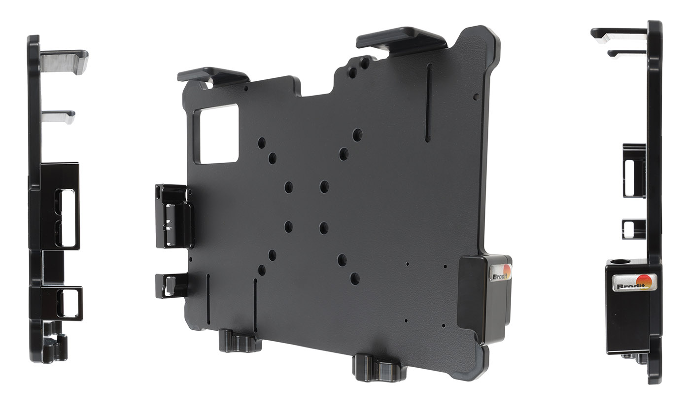 710482 Brodit Passiv Halterung für Getac F120 - Stifthalter, Kabelfixierung 2