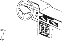 Der Brodit ProClip wird einfach in das Armaturenbrett eingeclippt. Anschließend kann darauf die Brodit-Halterung angebracht werden.