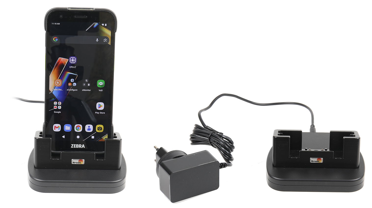 217302 Tischladestation Pogo Pins für Zebra TC701/TC501 (mit/ohne Hülle) - EU-Netzkabel 0