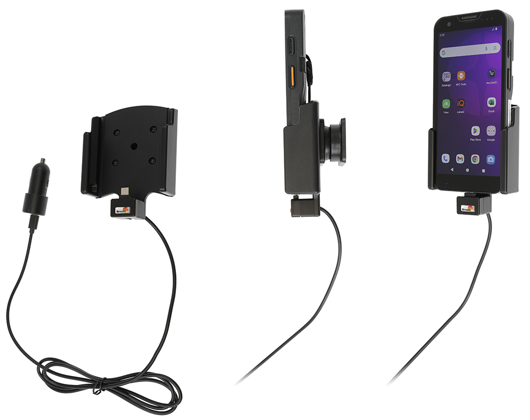 721422 Brodit Aktiv Halterung mit USB-Kabel und Zig-Adapter für Datalogic Memor 35/30 2