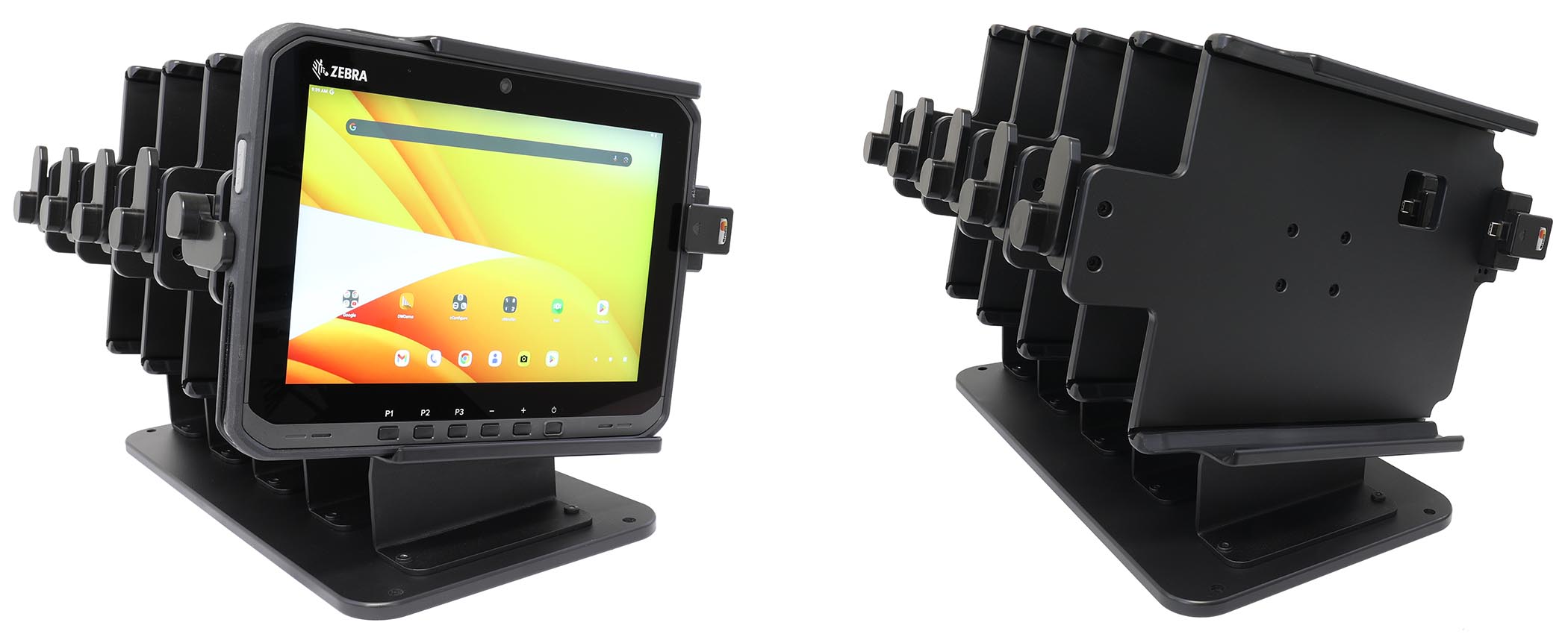 217140 Brodit 5 Wege-Tischladestation USB-C für Zebra ET60W/65W, ET60/65 Android 0