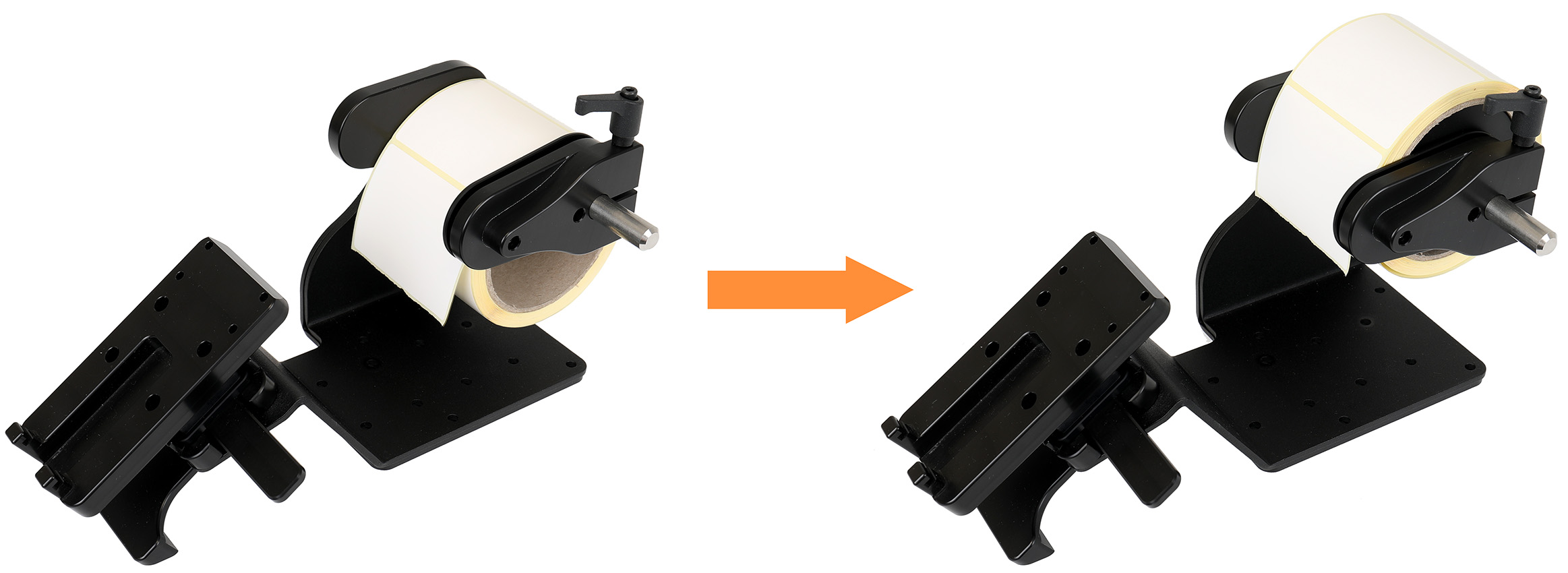 217172 Brodit Distanzplatten 74 mm für Brodit Druckerhalter mit Etikettenrollen 1