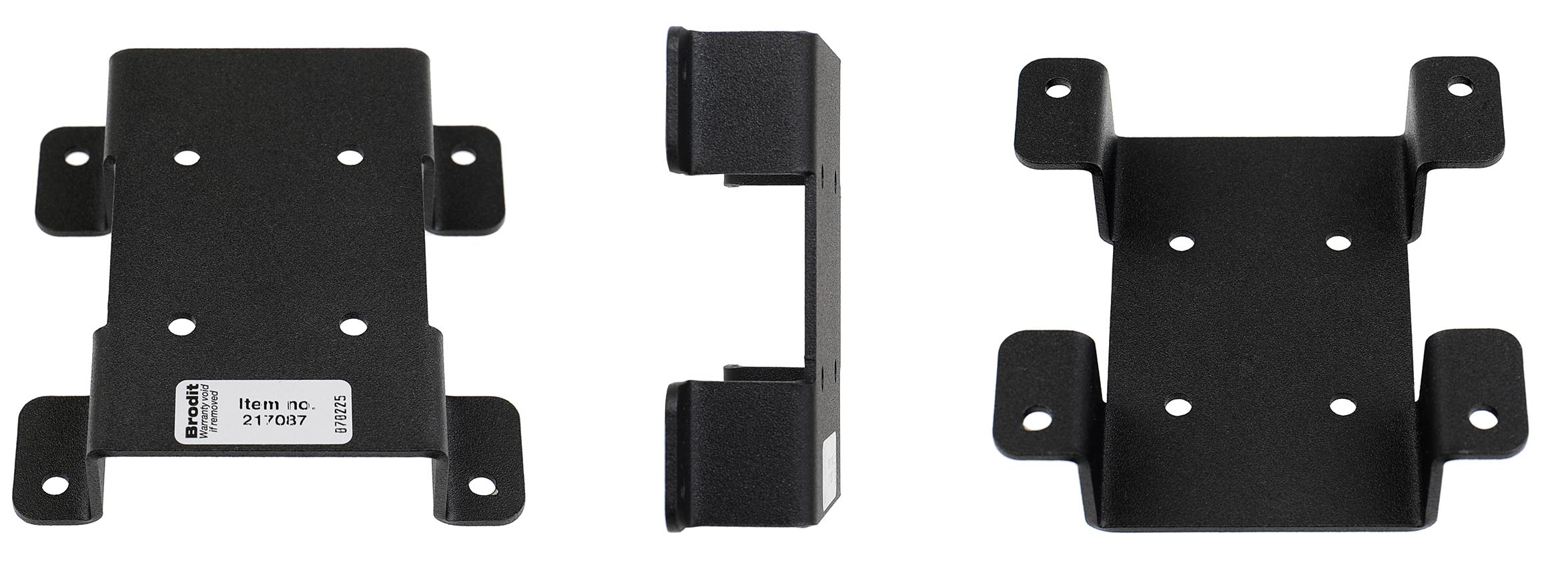 217087 Brodit erhöhte Montageplatte für Sockelhalterung mit VESA 75/AMPS - Höhe 90 mm 1