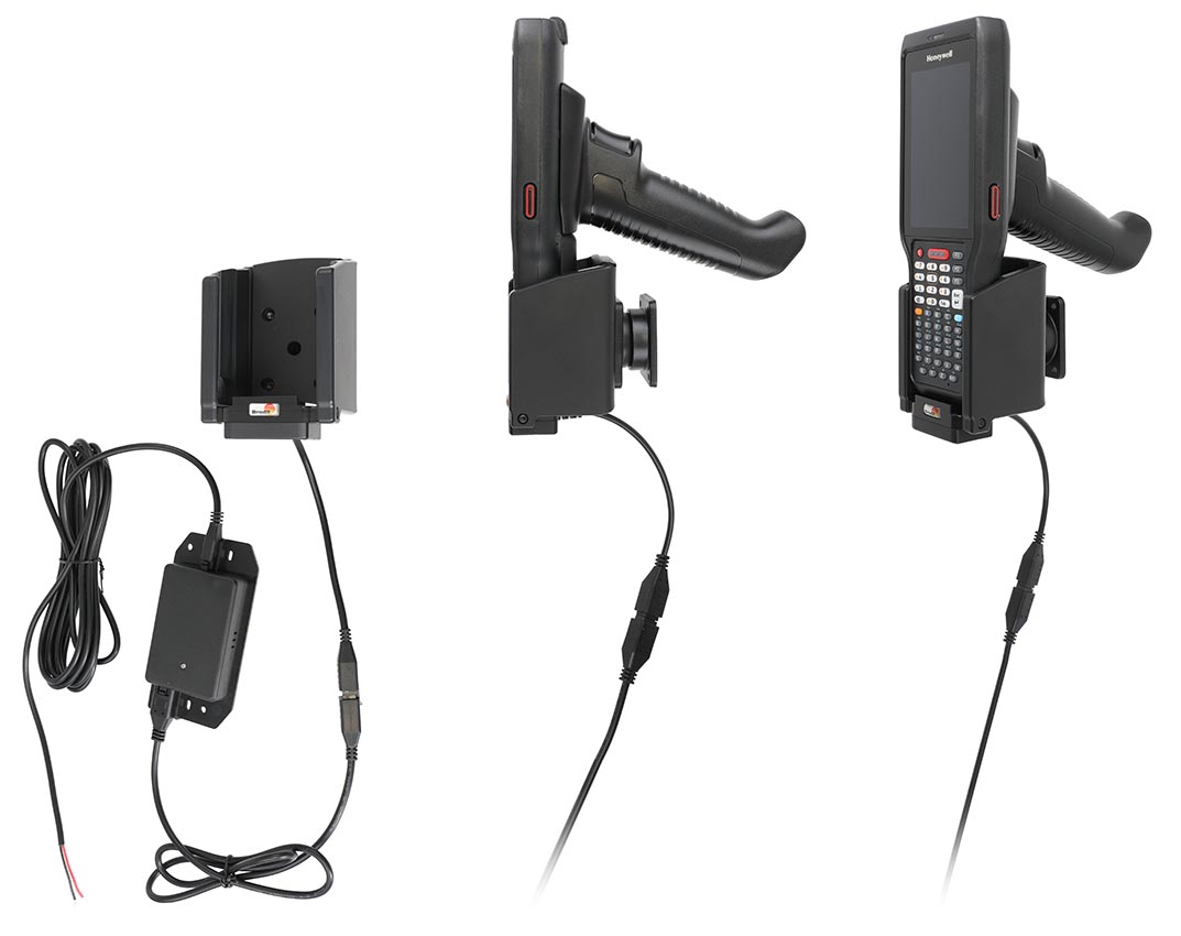 713447 Brodit Aktiv-Halterung für Honeywell CK62 zum Festanschluss, Pogo-Pins 2