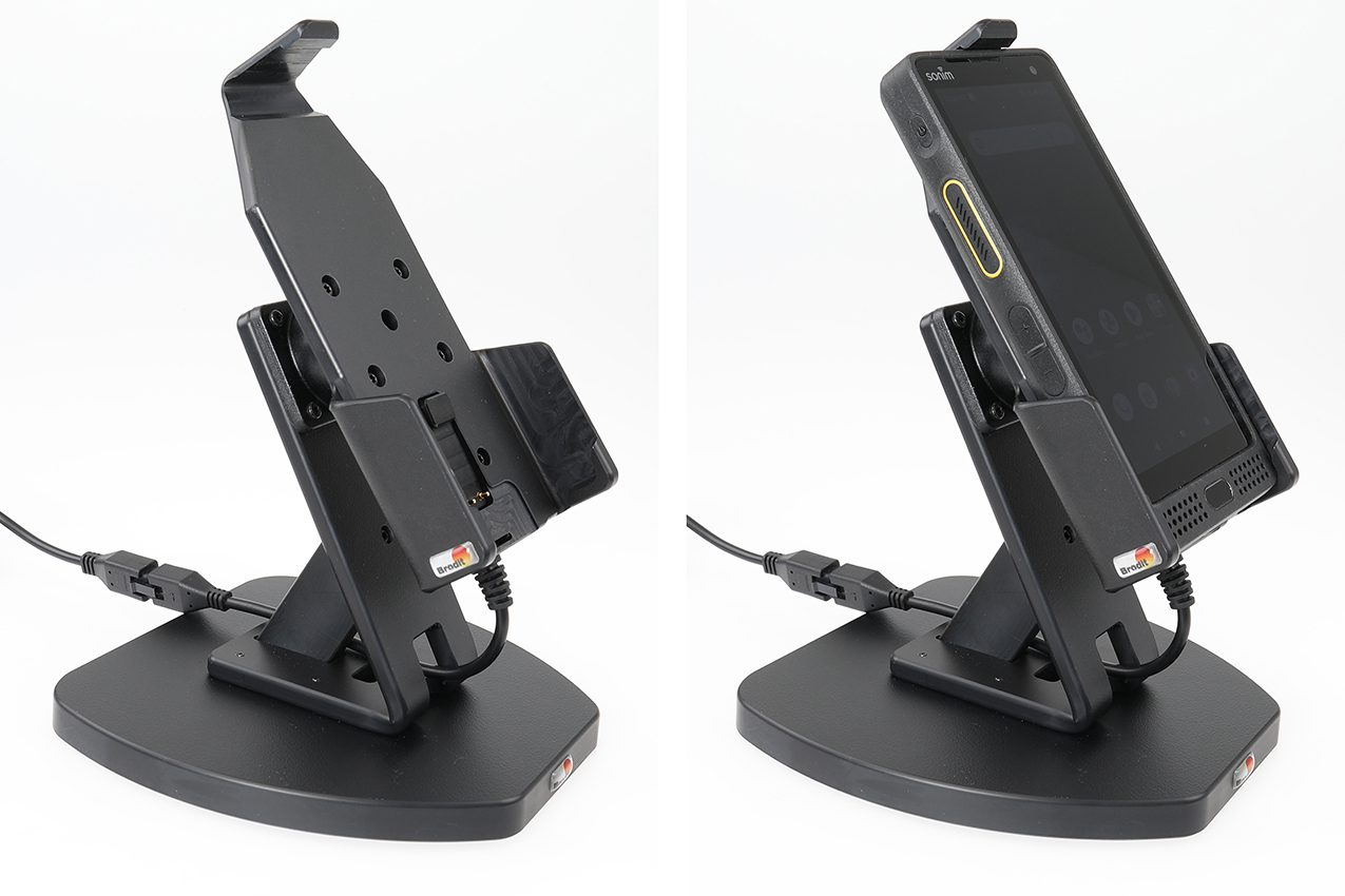 217193 Brodit Tischladestation für Sonim XP10 - Molex 6-pin, EU-Stecker/+Adapter 5