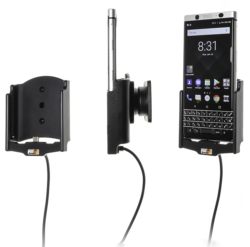 521992 Aktiv Halterung mit USB-Kabel und Zigg-Adapter - BlackBerry KEYone 2