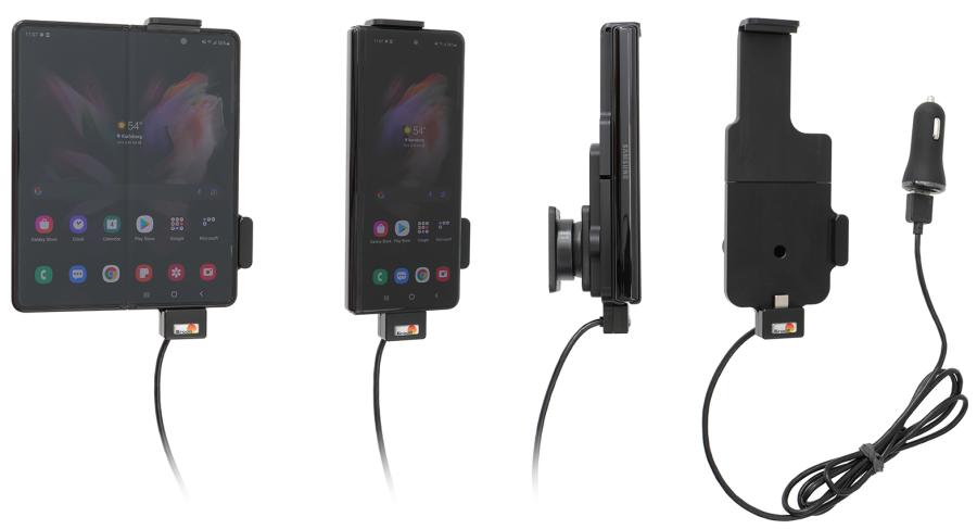 721327 Aktiv Halterung mit USB-Kabel und Zigg-Adapter - Samsung Galaxy Z Fold4 5G 1