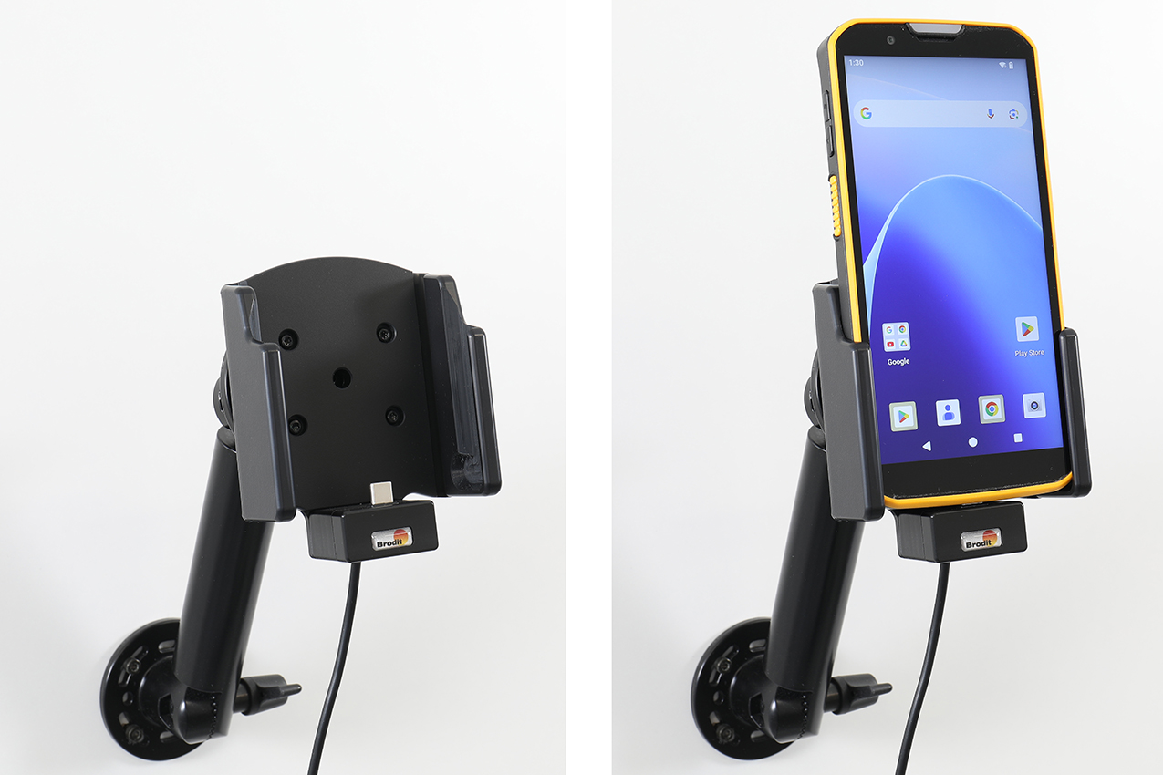 727436 Brodit Aktiv-Halterung für CipherLab RS38 - Festeinbau, USB-C 6