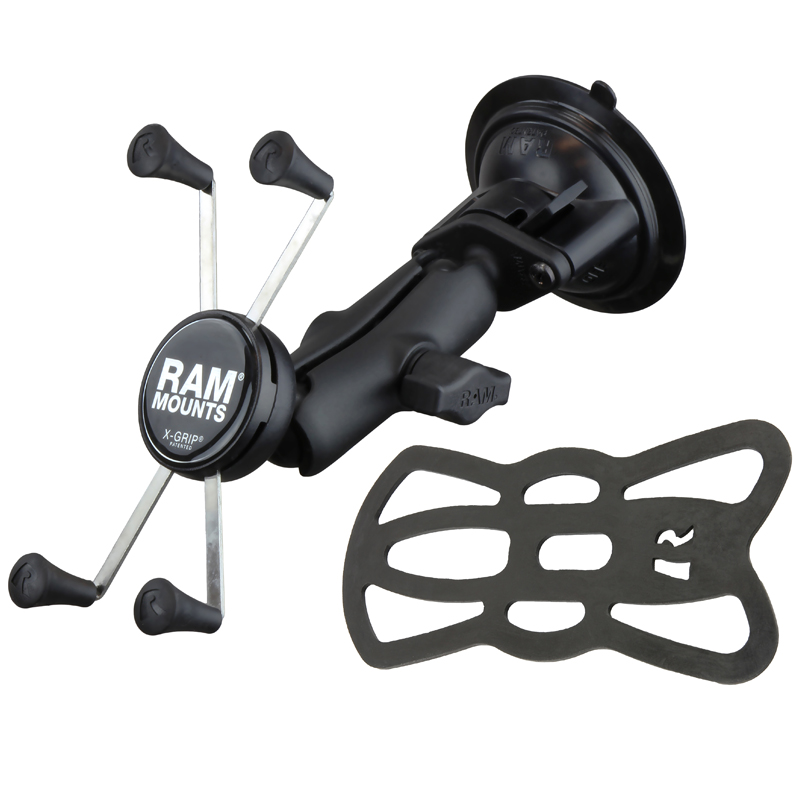 RAM-B-166-UN10U X-Grip Universalhalteklammer für große Smartphones - Socket-Arm medium, Saugnapf 1