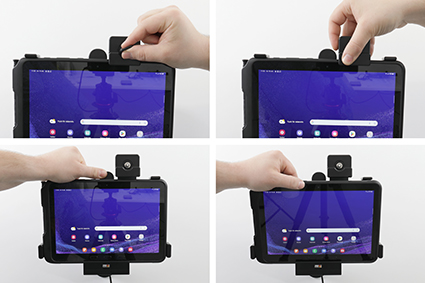 736328 Halterung für Samsung Galaxy Tab Active 4 Pro mit Ladefunktion zum Festeinbau 5
