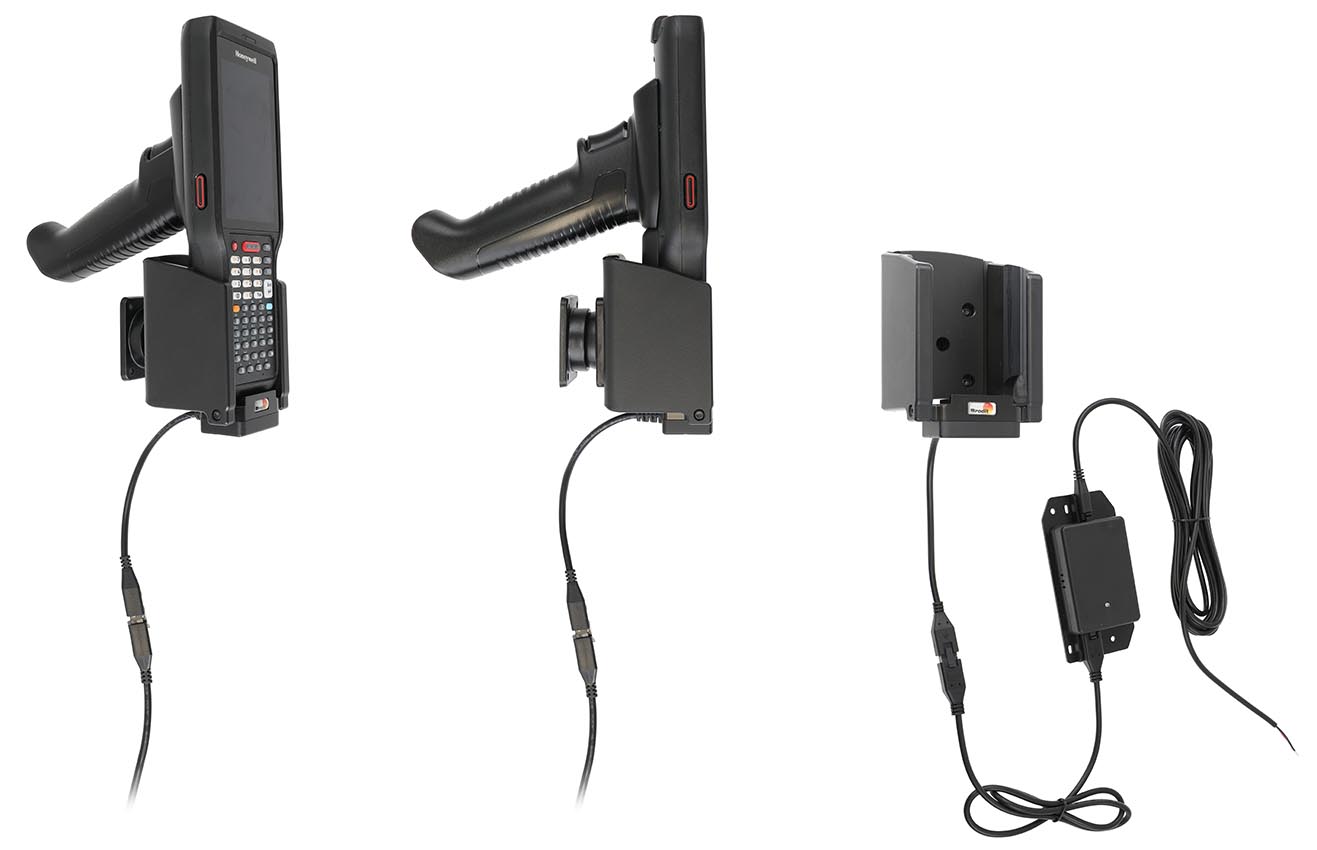 713447 Brodit Aktiv-Halterung für Honeywell CK62 zum Festanschluss, Pogo-Pins 1