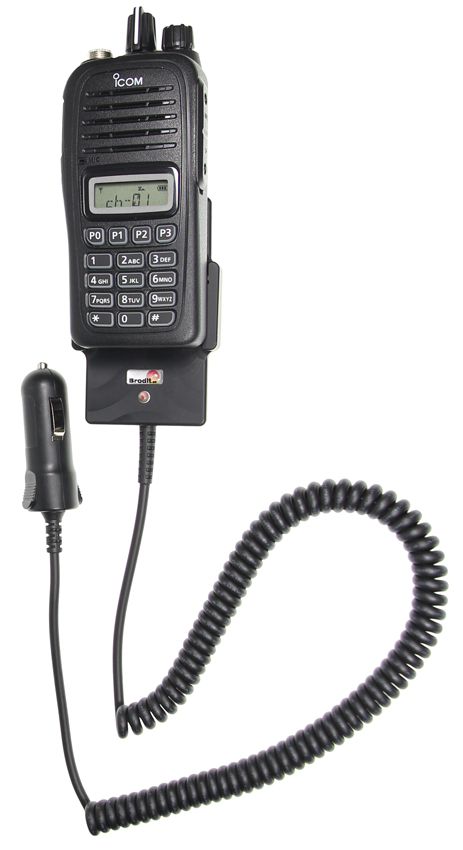 530677 Aktiv Halterung mit Zigarettenanzünder-Stecker - ICOM IC-F1000 2