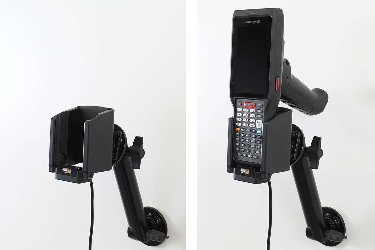 712447 Brodit Aktiv-Halterung für Honeywell CK62, Pogo-Pins, Zigarettenanzünder-Adapter 6