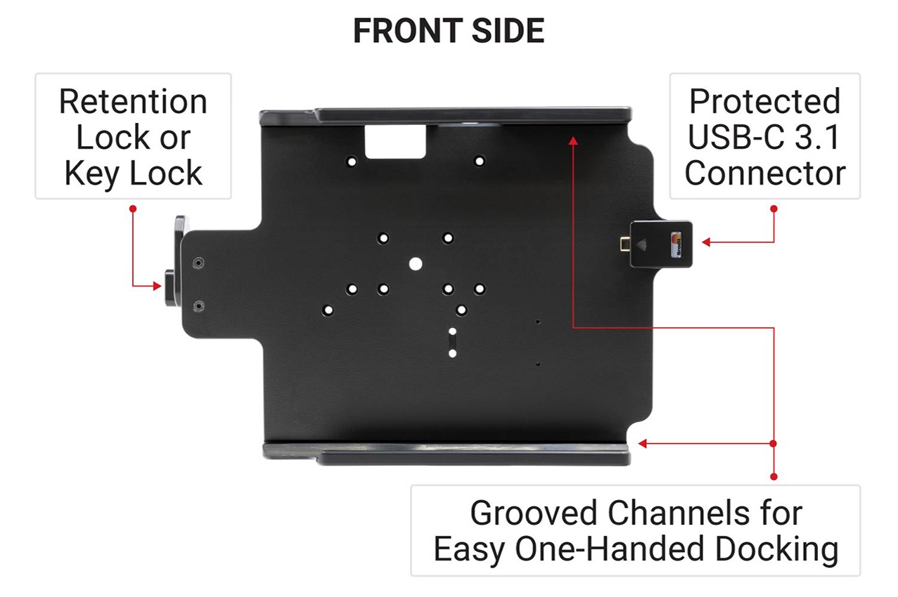 216466 Halterung USB-C für Zebra ET60/ET65 - Android-Version, Feder-Verschluss 13