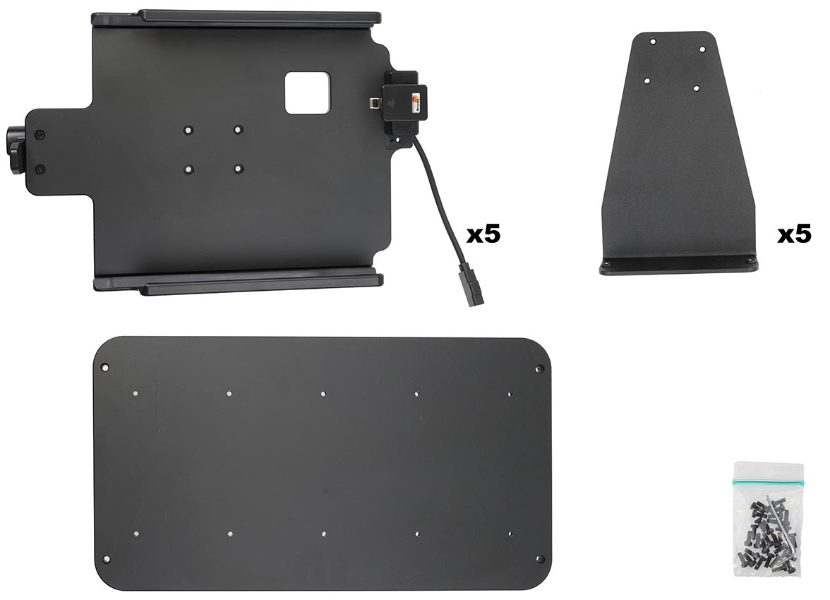 217140 Brodit 5 Wege-Tischladestation für Zebra ET60, ET65 - Windows u. Android, USB-C 7