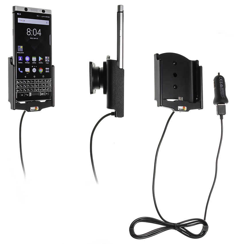521992 Aktiv Halterung mit USB-Kabel und Zigg-Adapter - BlackBerry KEYone 1