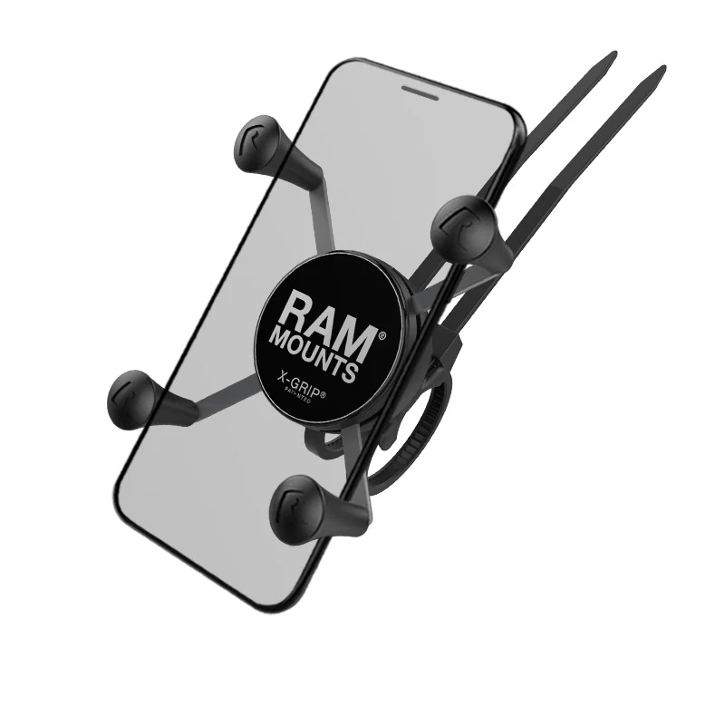 RAP-274-1-UN7 small X-Grip Universalhalterung für kleine Smartphones mit EZ-On/Off Lenkerbasis 1