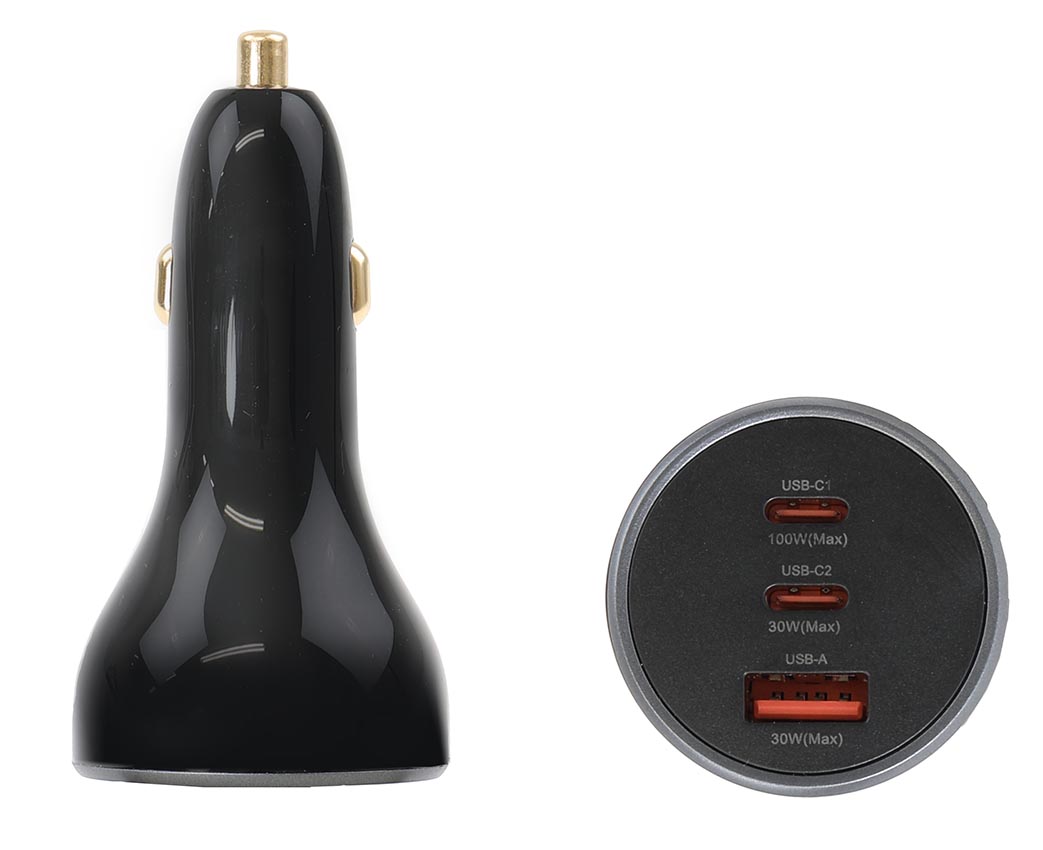 217190 Brodit Zigarettenanzünder Adapter 2 Ports USB-C und 1 Port USB-A 1