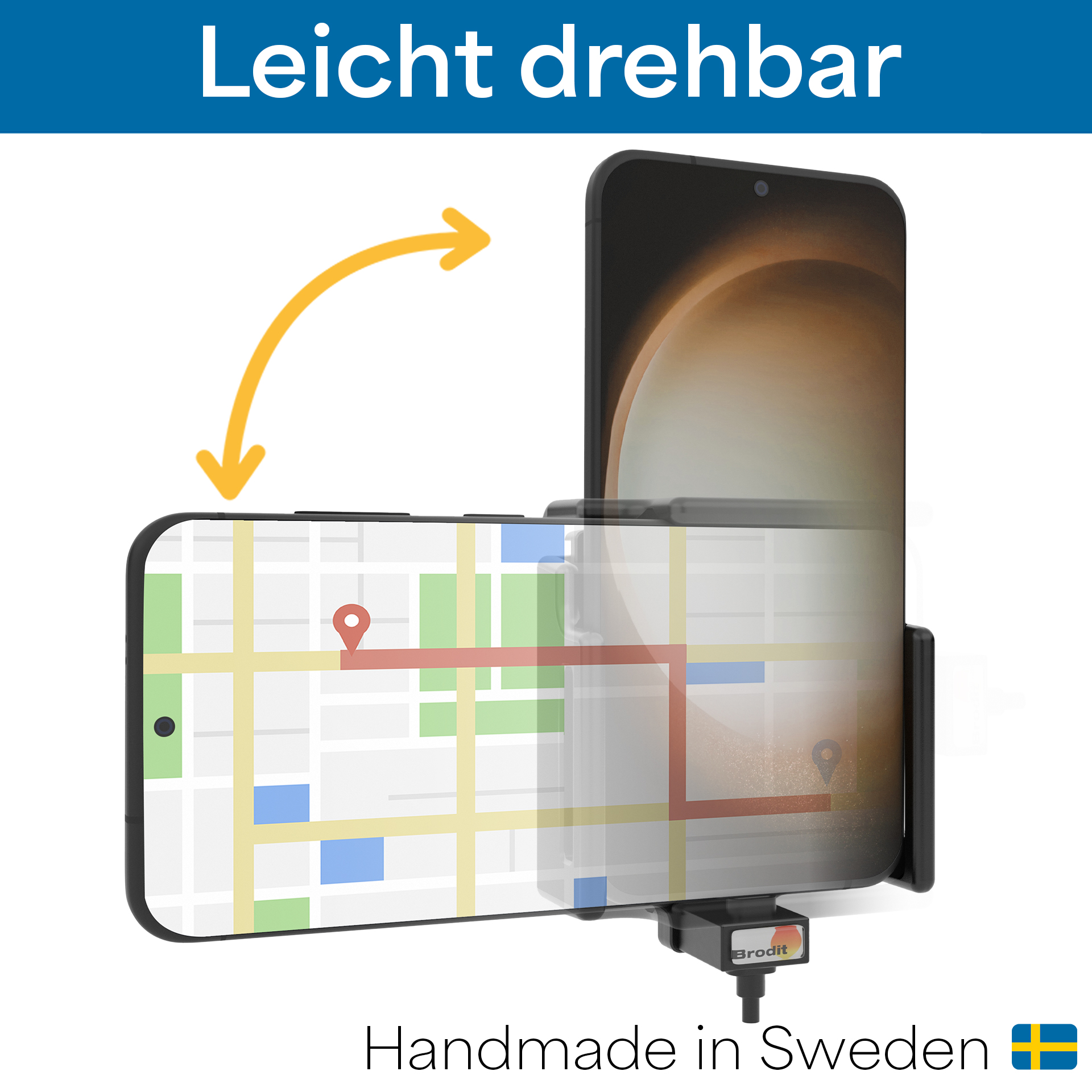 721203 Aktiv USB-C-Universalhalterung - Kabel USB-A, Zig.-Adapter 2 Ports 6