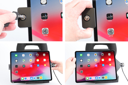 752095 Halterung mit Verschluss - Apple iPad Pro 12,9 2018 (A1895, A1976, A1983, A2014) 5
