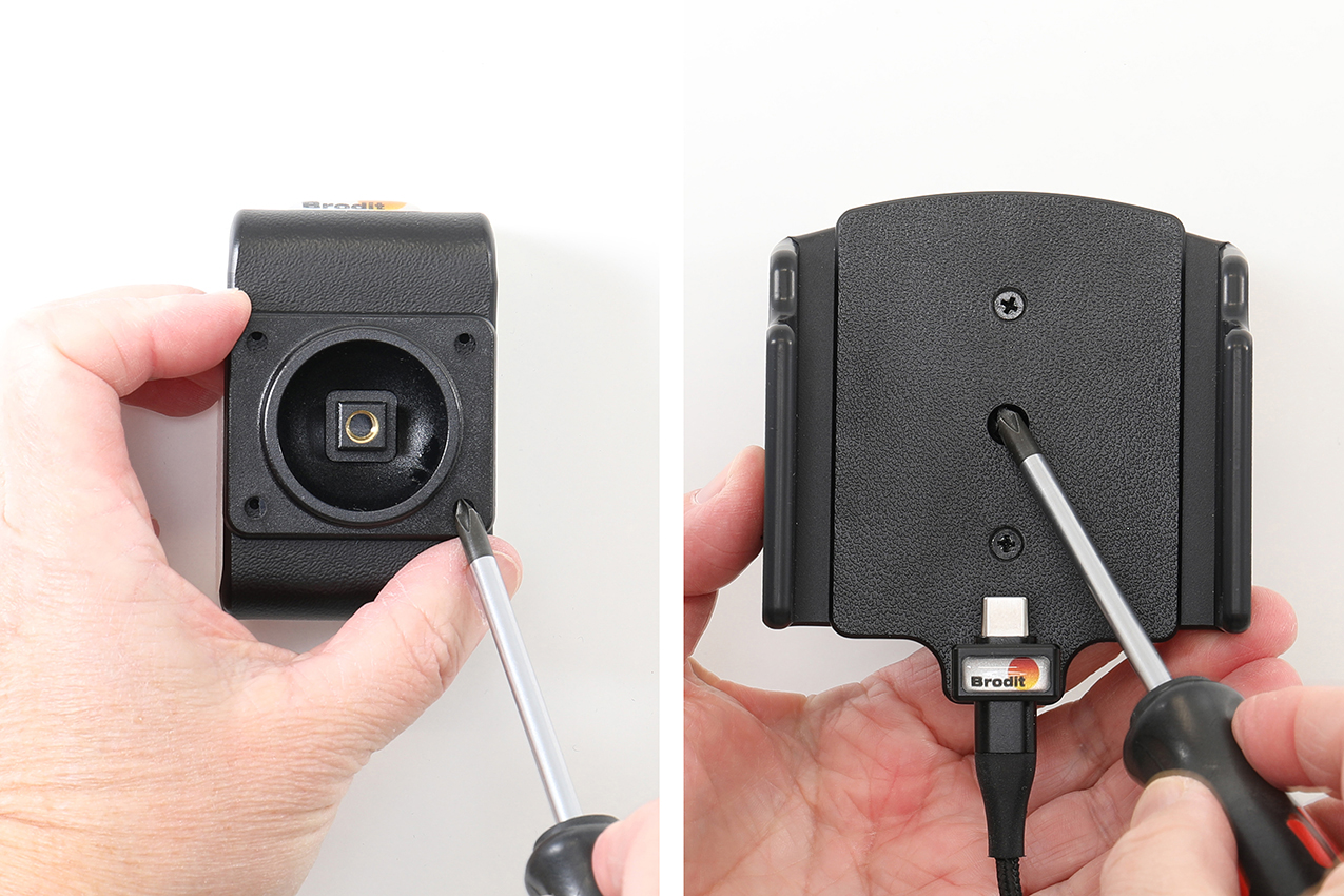 727457 Brodit Aktivhalterung-USB-C für iPhone Air - Festeinbau, verstellbar 70-83 mm 4