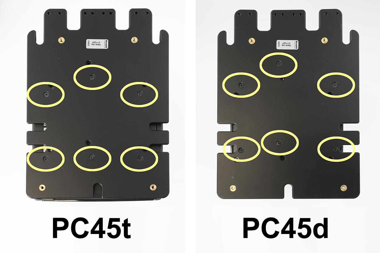 217207 Brodit Montageplatte für Honeywell PC45t/ PC45d (für Laubner Druckerbasis) 4