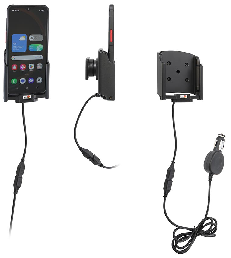 712444 Brodit Aktiv Halterung für Galaxy XCover 7 Pro - Zigarettenanzünder-Adapter 1