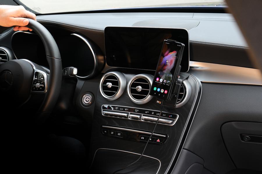 721327 Aktiv Halterung mit USB-Kabel und Zigg-Adapter - Samsung Galaxy Z Fold4 5G 5