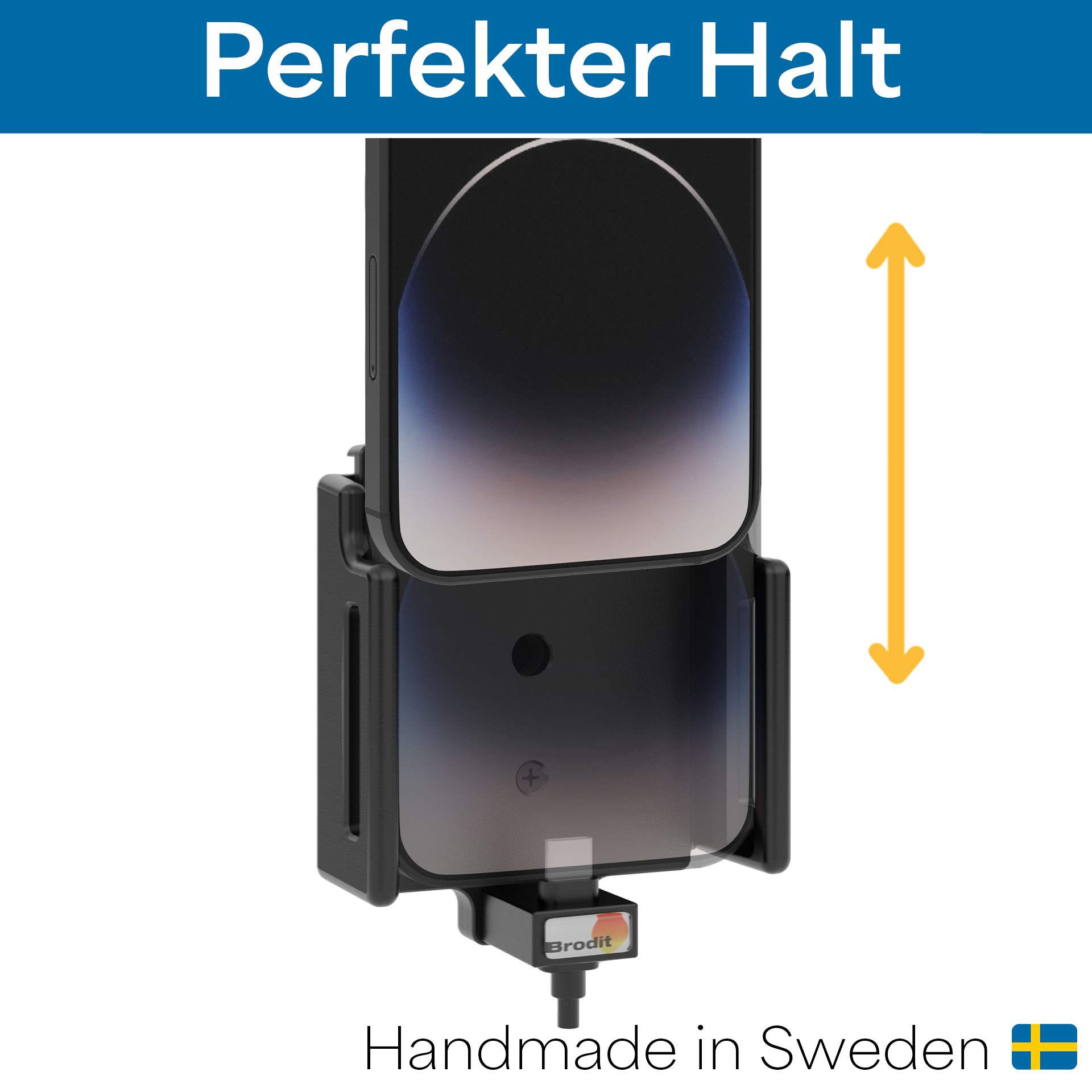 721370 Aktiv Halterung mit Zigarettenanzünder-Stecker - Apple iPhone 15/ 15 Pro/ 16/ 16 4