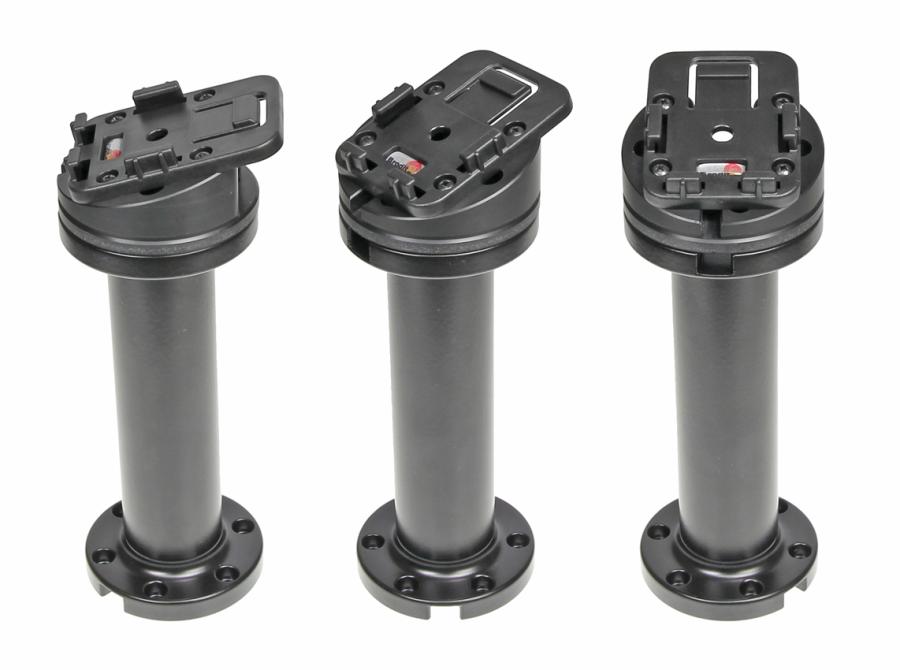 215617 Sockelhalterung mit Kabelführung 15°, 6“ 1