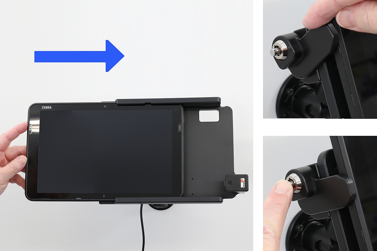 735467 Modul Upgrade Aktiv Halterung für Zebra ET401 10" - abschließbar, USB-C-Kabel 3