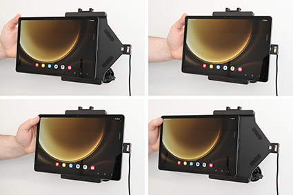 721384 Aktiv Halterung mit USB-Kabel und Zigg-Adapter - Samsung Galaxy Tab S9 3