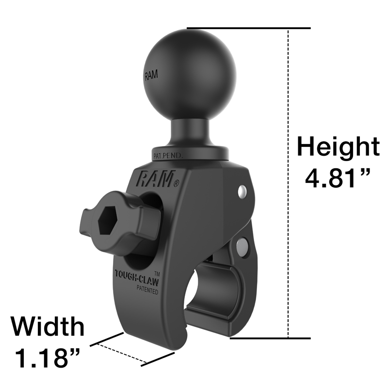 RAP-400U Ram Mount Tough-Claw klein mit C-Kugel 2