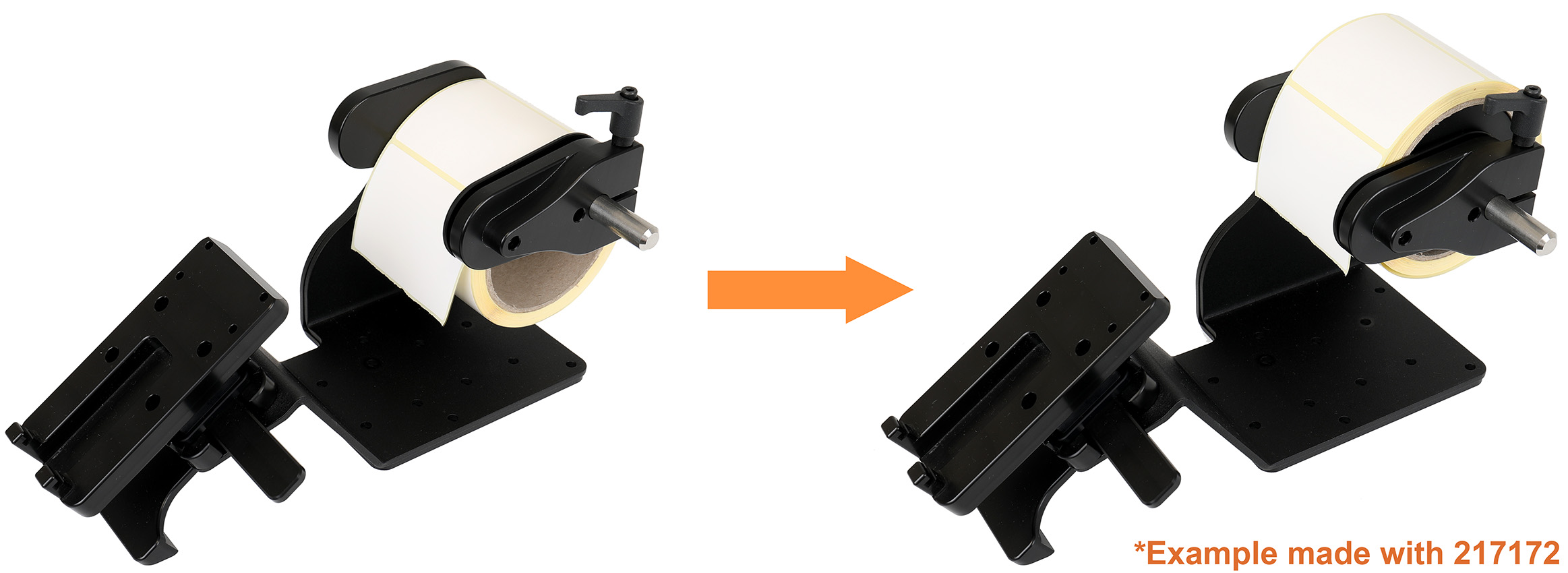 217171 Brodit Distanzplatten 49 mm für Brodit Druckerhalter mit Etikettenrollen 1