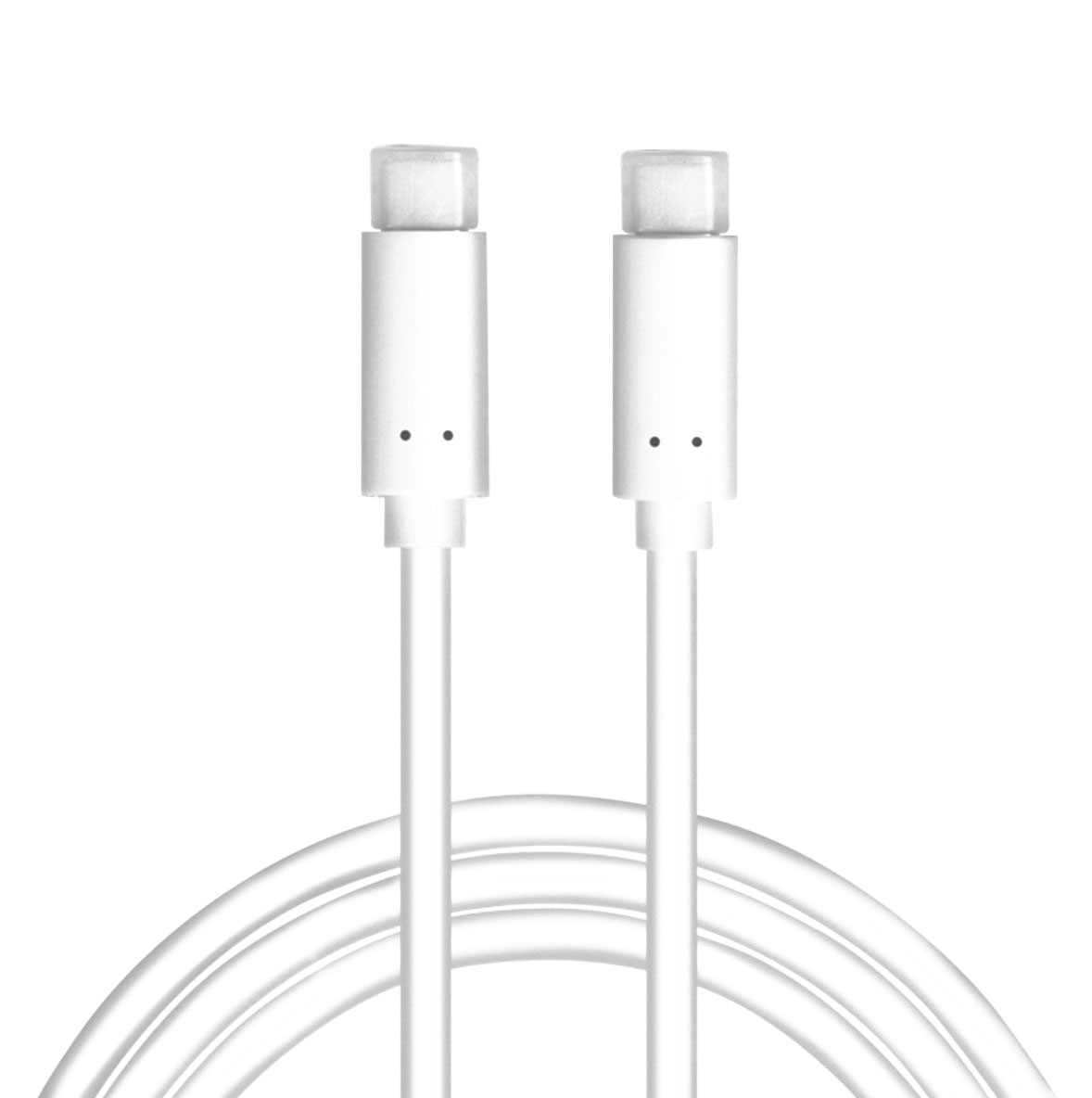 CU0130 USB 3.2 Gen2 Type-C Kabel, C/M zu C/M, E-mark, PD, 4K/60 Hz, weiß, 0,5 m 1