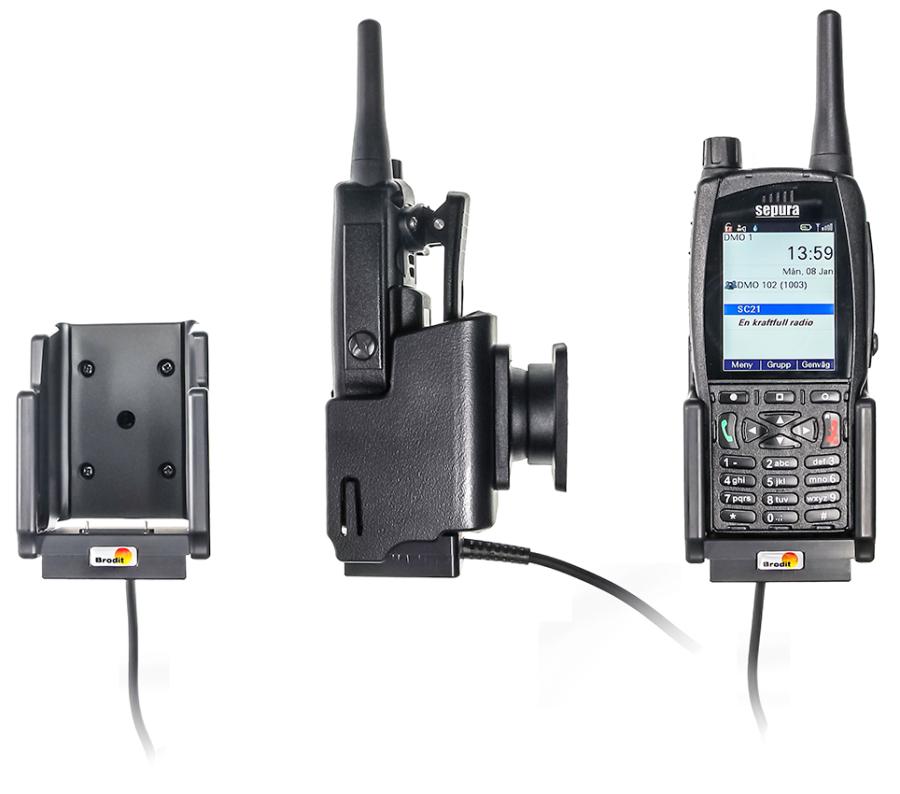 730023 Aktiv Halterung mit Zigarettenanzünder-Stecker - Sepura SC2120 2