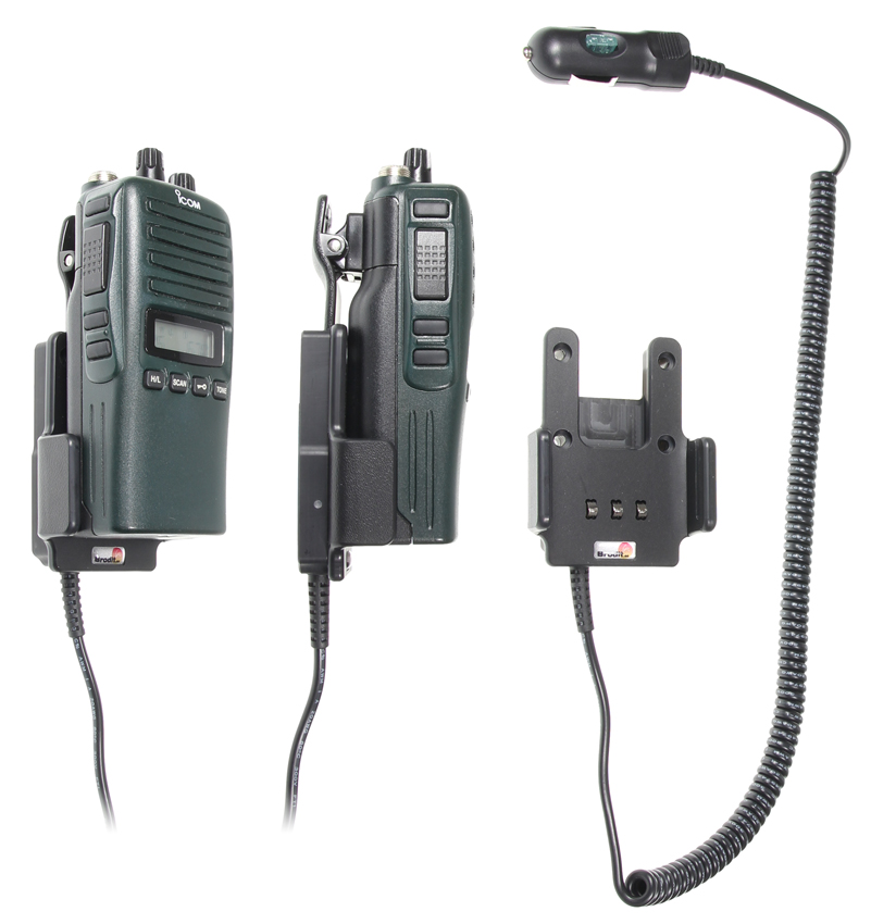 530088 Aktiv Halterung mit Zigarettenanzünder-Stecker - ICOM IC-F15 1